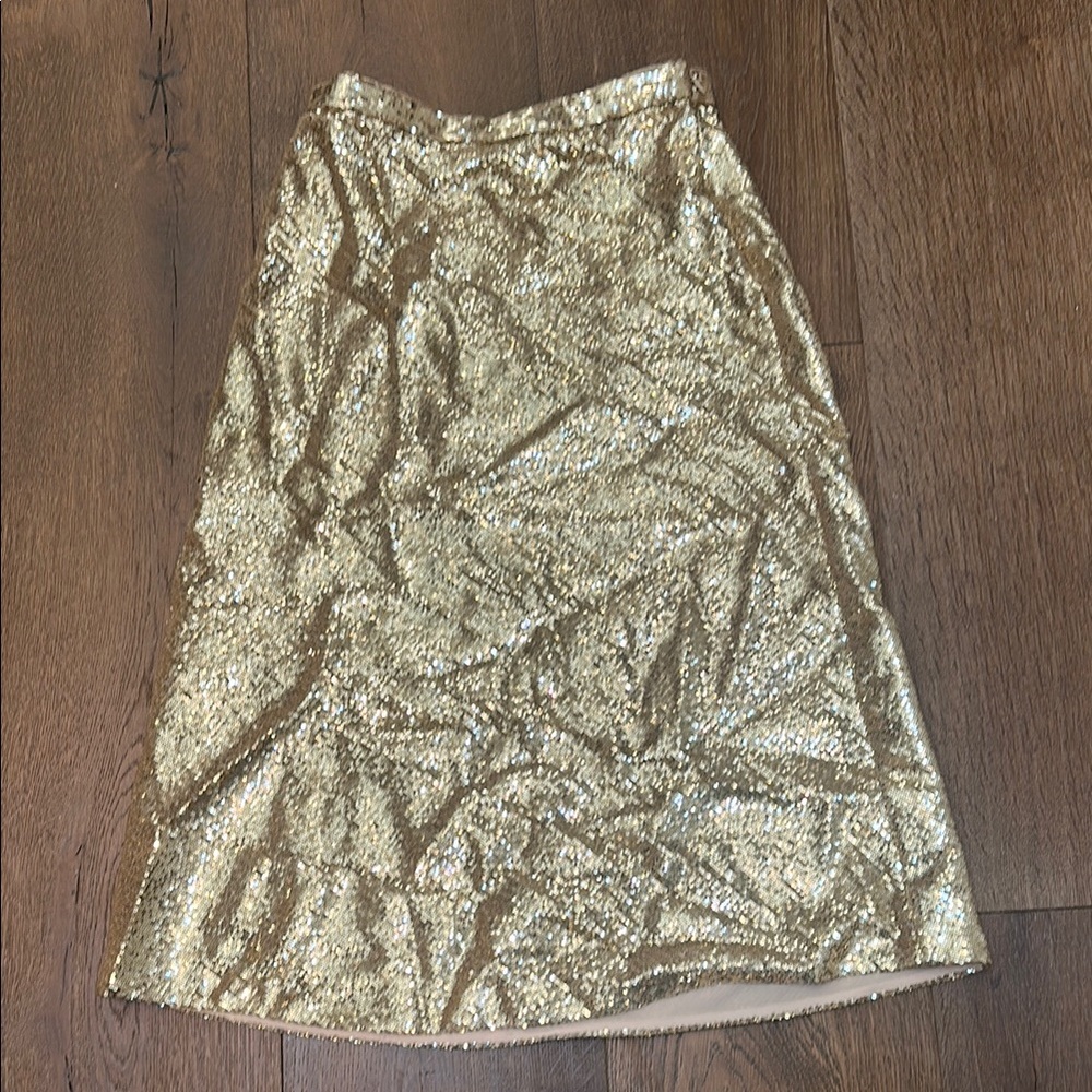 Gold Sequin Skirt